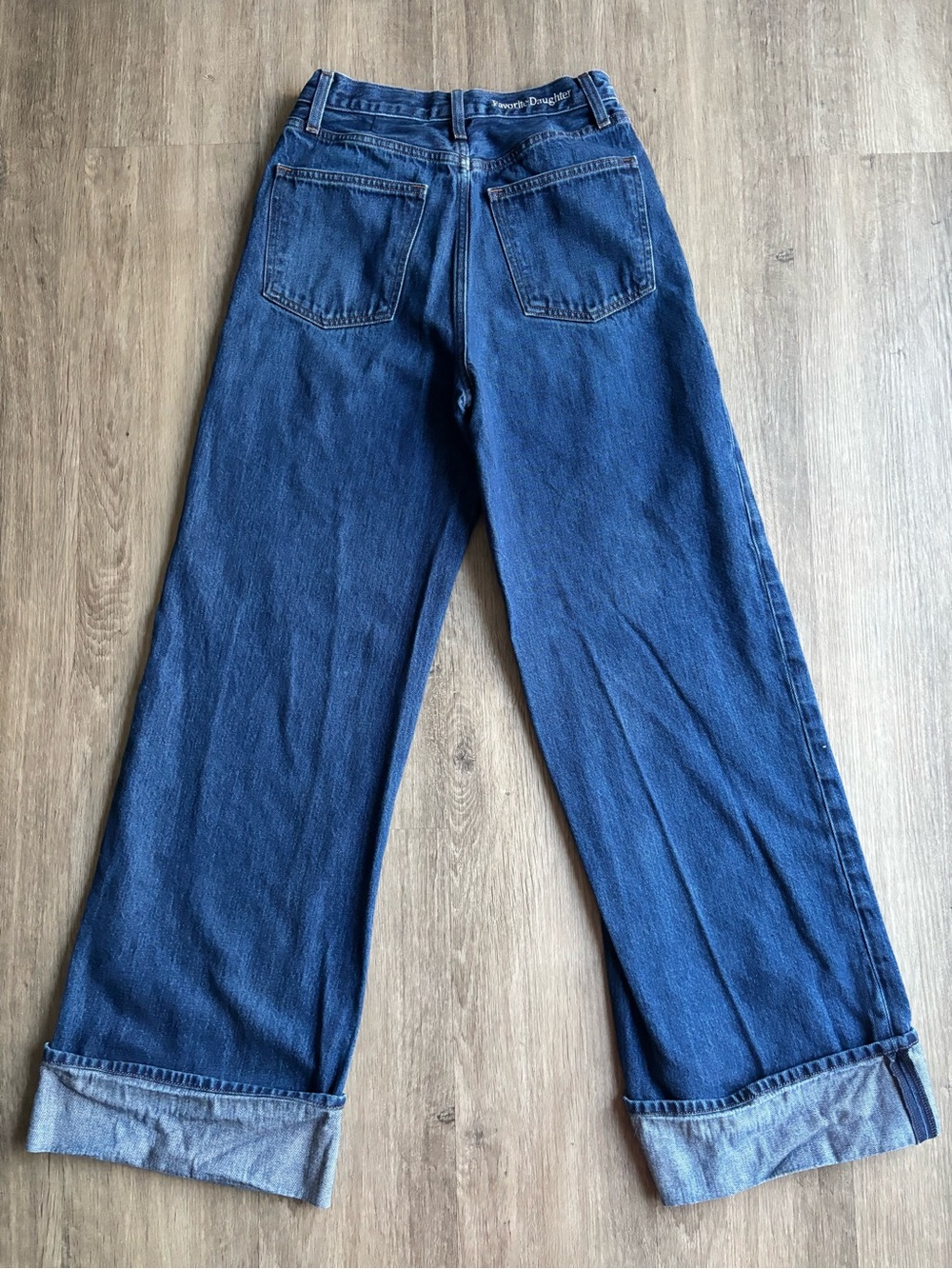 Favorite Daughter The Masha Super High Rise Wide Leg Jeans in Belmont 26 - Picture 4 of 12